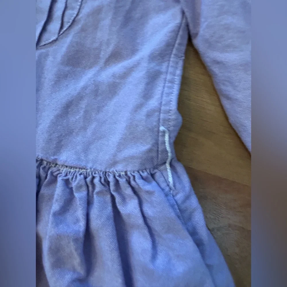 Ralph Lauren - Lavender Button-Up Pleated chest and White Collar - Girls Size 3T